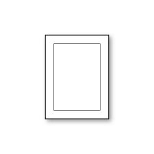 Panel Flat Card, White, A-6, 100lb
