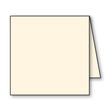 Plain Foldover, Antique-White, Square-8, Silk, 80lb