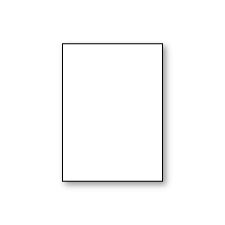 Plain Flat Card, White, A-7, 100lb