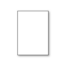Plain Flat Card, White, Jumbo, 100lb