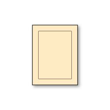 Panel Flat Card, Sand-Ecru, A-6, 100lb