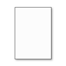 Plain Flat Card, Polar-White, Majestic, Impressa, 130lb