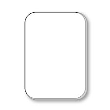 Round & Silvered Edge Flat Card, Ultra-White, Majestic, Cypress, 260lb