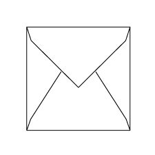 Envelope, Polar-White, Square-7, Impressa