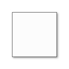 Plain Flat Card, Polar-White, Square-7, Impressa, 260lb