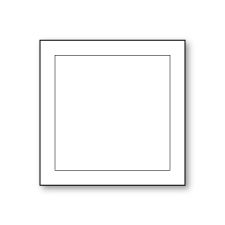 Panel Flat Card, Polar-White, Square-7, Impressa, 130lb