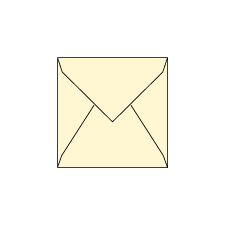 Envelope, Nature-White, Square-5, Cypress