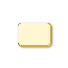Round & Gilded Edge Flat Card, Nature-White, Reply, Cypress, 260lb