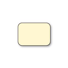 Round Edge Flat Card, Nature-White, Reply, Cypress, 260lb