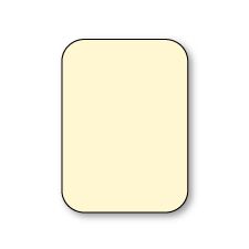 Round Edge Flat Card, Nature-White, Gallant, Cypress, 260lb
