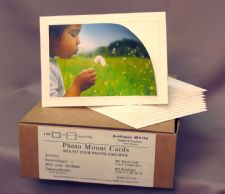 Off-White Photo Mount  Card & Envelope