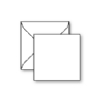 Plain Flat Card, Ultra-White, Square-5, Cypress, 130lb, +Envelope