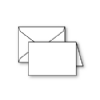 Plain Foldover, Ultra-White, Reply, Cypress, 90lb, +Envelope
