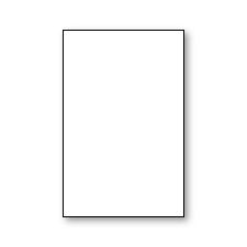 Plain Flat Card, White, A-9 (princess), 100lb