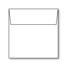 Envelope, White, Square-8, Felt