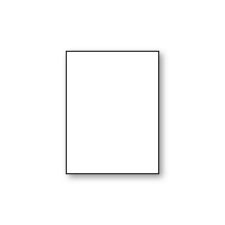 Plain Flat Card, White, A-6, 100lb