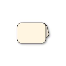 Round Edge Foldover, Antique-White, A-1, Silk, 80lb