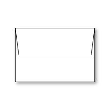 Envelope, White, A-8, Felt