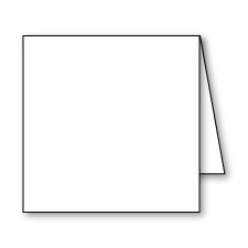 Plain Foldover, White, Square-8, Linen, 80lb