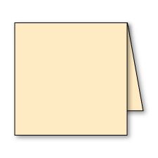 Plain Foldover, Sand-Ecru, Square-8, 80lb