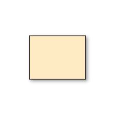 Plain Flat Card, Sand-Ecru, A-2, 100lb