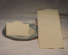 Place Card Gold 3-UP, Sand-Ecru