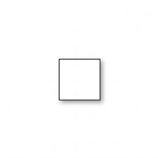 Place Card Square Flat, White
