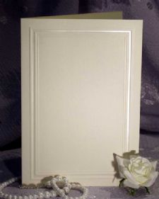 Double Border Foldover, White, A-8, Linen