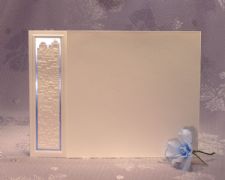 Bleu Vertical Jerusalem Foldover, White, Wide-Nine, 80lb