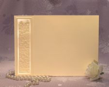 Pearl Vertical Jerusalem Foldover, White, Wide-Nine, 80lb