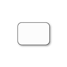 Round Edge Flat Card, Polar-White, Reply, Impressa, 130lb