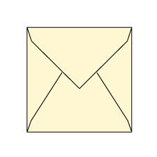 Envelope, Nature-White, Square-7, Cypress