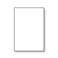 Plain Flat Card, Polar-White, Brussels, Impressa, 260lb