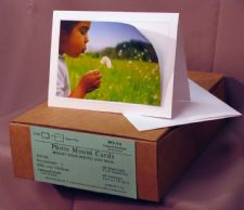 White Photo Mount Card & Envelope