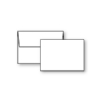 Plain Flat Card, White, A-1, 100lb, +Envelope
