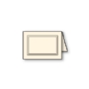 3-D Panel Foldover, Antique-White, A-1, Silk, 80lb