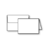 Plain Foldover, White, A-1, 80lb, +Envelope