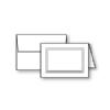 3-D Panel Foldover, White, A-1, Linen, 80lb, +Envelope