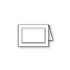 3-D Panel Foldover, White, A-1, Linen, 80lb