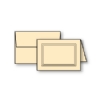 3-D Panel Foldover, Sand-Ecru, A-1, 80lb, +Envelope