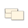 Plain Flat Card, Antique-White, A-1, Linen, 80lb, +Envelope