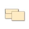 Plain Flat Card, Sand-Ecru, A-1, 100lb, +Envelope