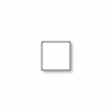 Place Card Square Flat, White
