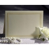 Diamond Chips Foldover, Antique-White, A-1, Linen
