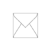 Envelope, Ultra-White, Square-5, Cypress