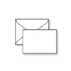 Plain Flat Card, Ultra-White, Reply, Cypress, 130lb, +Envelope