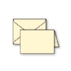 Plain Foldover, Nature-White, Reply, Cypress, 90lb, +Envelope